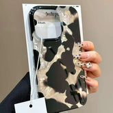 Gradient Leopard Print Laser Phone Case